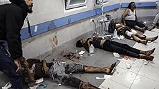 Zranìní v nemocnice aš-Šífa ve mìstì Gaza (7. listopadu 2023)