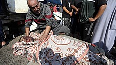 Zranìní v nemocnice aš-Šífa ve mìstì Gaza (5. listopadu 2023)