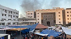 Nemocnice aš-Šífa ve mìstì Gaza (5. listopadu 2023)