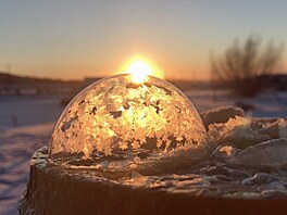 Zamrzající bublina v Kanadì (5. ledna 2018)