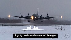 Ukrajincùm se podaøilo poškodit ruský letoun Il-22M, sloužící jako létající...