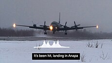 Ukrajincùm se podaøilo poškodit ruský letoun Il-22M, sloužící jako létající...