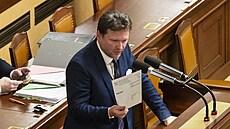 Pøedseda ústavnì-právního výboru Radek Vondráèek pøi projednávání návrhu na...