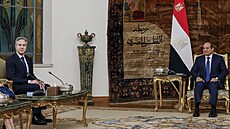 Americký ministr zahranièí Antony Blinken jednal s egyptským prezidentem...