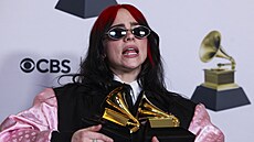 Billie Eilish na pøedávání cen Grammy (4. února 2024).