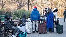 Americké mìsto New York se potýká s vlnou migrantù. (5. ledna 2024)
