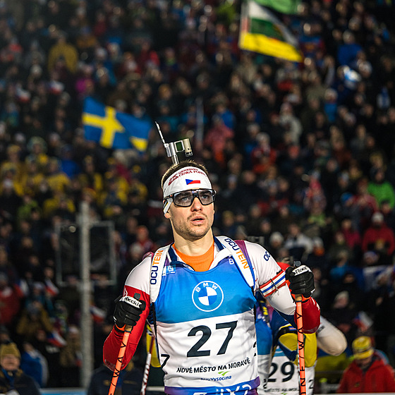 Michal Krèmáø se koncentruje pøed startem sprintu