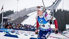 Tereza Voborníková v hromadném závodì na Holmenkollenu.