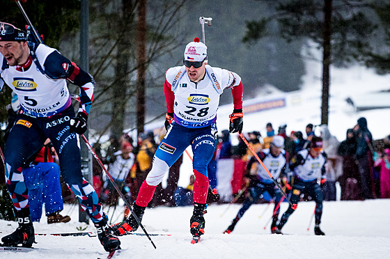 Michal Krèmáø bìží hromadný závod na Holmenkollenu