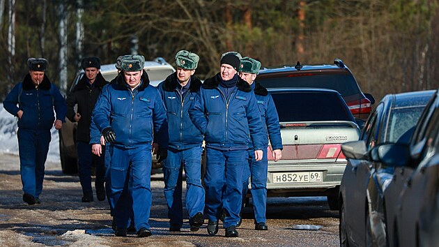 V ruské Ivanovské oblasti východnì od Moskvy se zøítilo vojenské dopravní letadlo Iljušin Il-76 s 15 lidmi na palubì. (12. bøezna 2024)