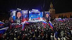 Ruský prezident Vladimir Putin slavil volební vítìzství i 10. výroèí pøipojení...