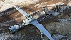Trosky ukrajinského dronu Ljutyj sestøleného u ruské Jaroslavle (18. bøezna...