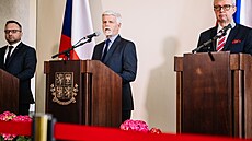 Tisková konference po jednání s prezidentem Petrem Pavlem. (28. bøezna 2024)