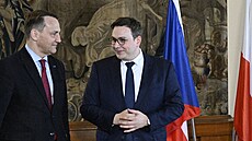 Ministr zahranièí Jan Lipavský se sešel v Praze se svým polským protìjškem...