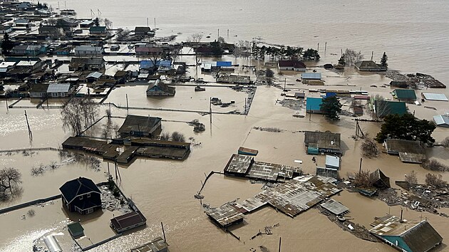 V severní èásti Kazachstánu dál pokraèují evakuace kvùli záplavám, které jsou nejhorší za desítky let. (17. dubna 2024)