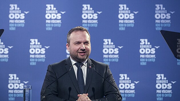 Pøedseda KDU-ÈSL a ministr práce a sociálních vìcí Marian Jureèka na kongresu ODS