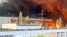 Rusko zcela znièilo Trypilskou tepelnou elektrárnu jižnì od Kyjeva. (11. dubna...