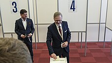 Pøedseda ODS a premiér Petr Fiala na volebním kongresu ODS v Ostravì (13. dubna...