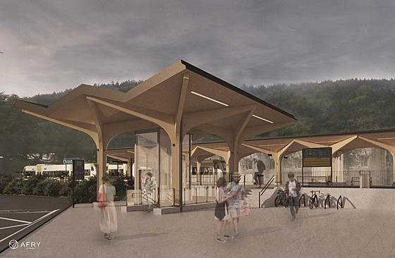 Budoucí podoba nádraží v Chrastavì