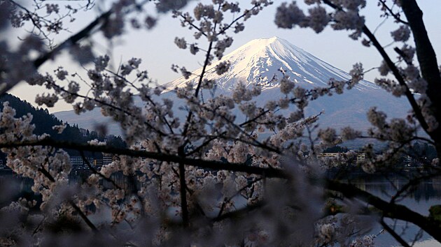 Japonská hora Fudži (14. dubna 2024)