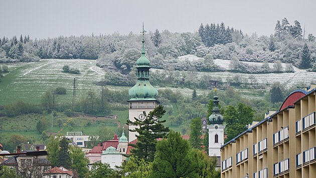 Zima se vrátila na konci dubna i na Vsetínsku. (duben 2024)