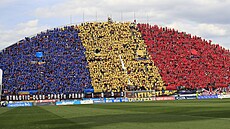 Sparanští fanoušci zaplnili v Olomouci celou severní tribunu Androva stadionu.