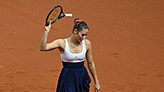 Marta Kosuková ve finále turnaje ve Stuttgartu.