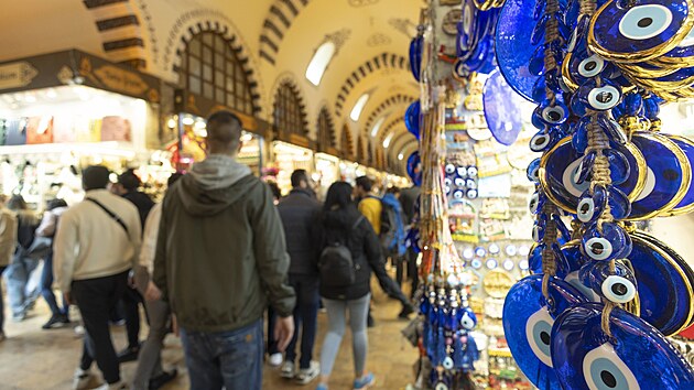 Egyptský bazar v tureckém Istanbulu (10. února 2024)