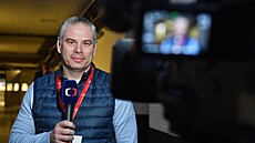 Hokejový expert Èeské televize Milan Antoš.