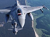 Polská stíhaèka F-16 Fighting Falcon (21. bøezna 2023)