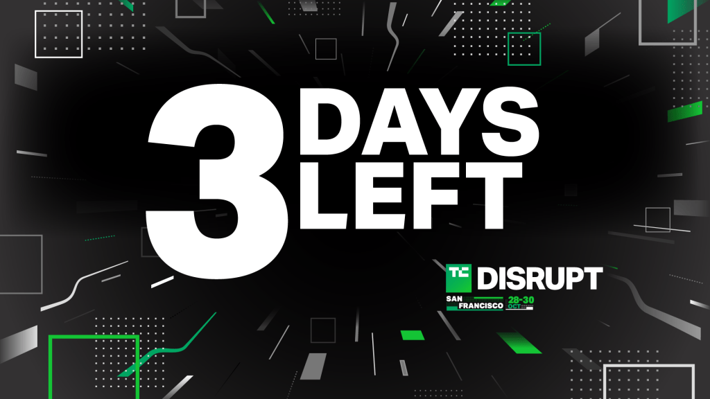 72 hours left of the Disrupt early-bird sale
