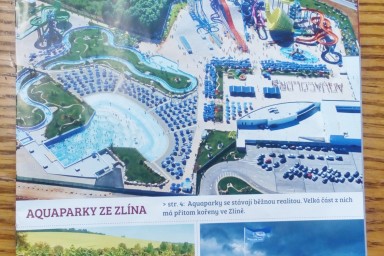 Na titulní stránce je fotka aquaparku Aquacolors v chorvatské Poreči, kam jsme dodávali bazénové technologie.