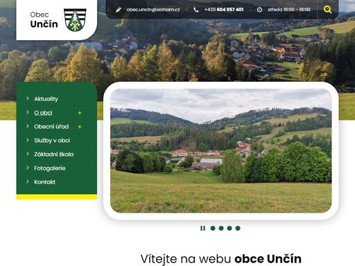 www.obec-uncin.cz