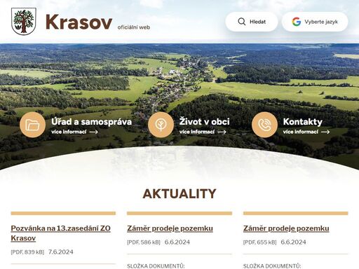www.obec-krasov.eu