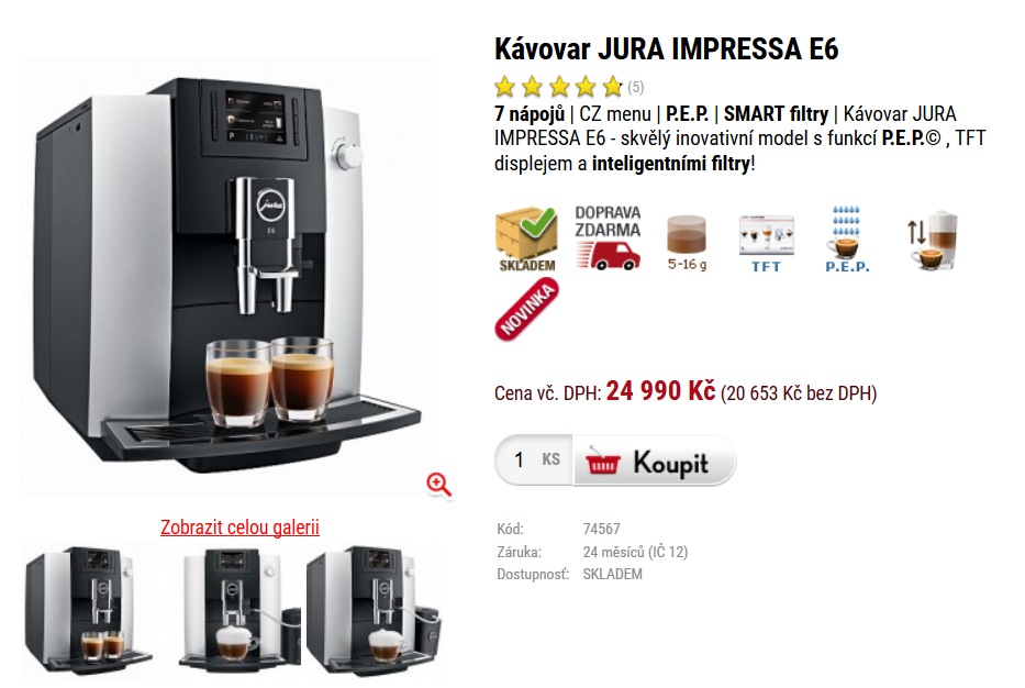 espressovač