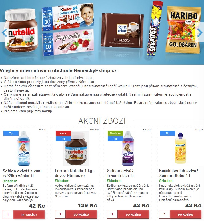 německé potraviny